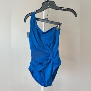 Aidonger Vibrant Blue One-Piece Swimsuit Size Small NWT